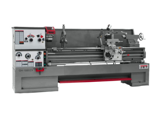 Jet Lathe with 2-axis ACU-RITE DRO 200S, Collet Closer and Taper Attachment Installed, GH-1880ZX 321595