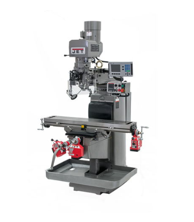 Jet JTM-1050EVS2/230 Mill With 3-Axis Acu-Rite 303 DRO (Knee) With X, Y and Z-Axis Powerfeeds and Air P 690680