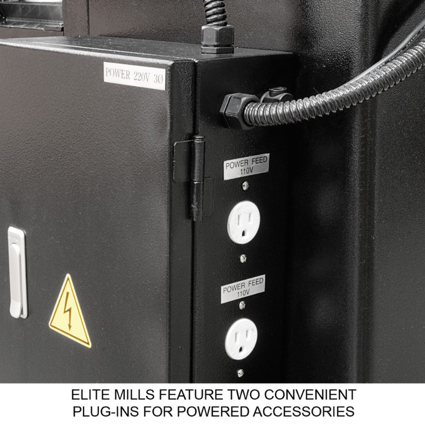 Jet EVS-949 Mill with 3-Axis ACU-RITE 203 (Knee) DRO and X, Y, Z-Axis JET Powerfeeds 894328