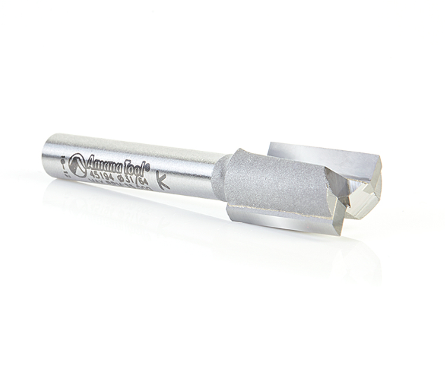 Amana Tool 2FL 31/64 in Dia.x3/4 in CLx1/4 in Shank 45194