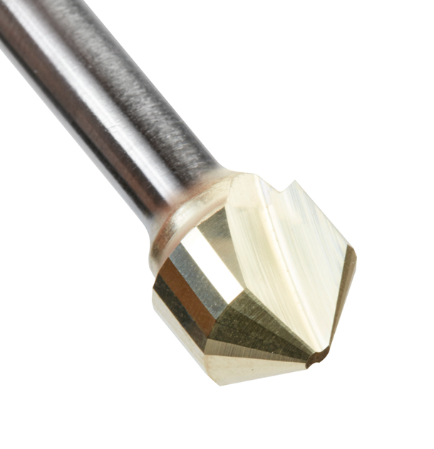 Amana Tool Carbide V-Groove 108 Deg. Folding, 1/4 in Shank 45781