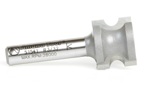 Amana Tool Bull Nose 3/32 Rad. 1/4 in Shank 51541