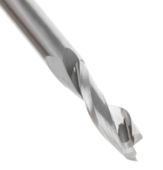 Amana Tool 1/4 in D x 1/4 in Shank 2FL Up-Cut Plastic 51769