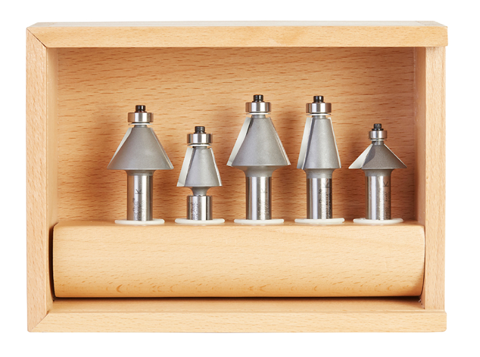Amana Tool 5 pc Chamfer Collection Set AMS-184
