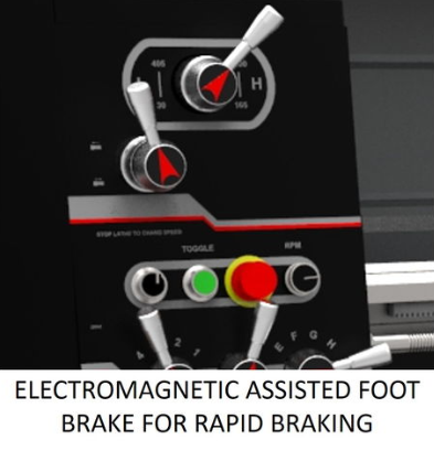 Jet Elite 12x36 EVS Lathe With ACU-RITE 203 DRO, Taper Attachment, and Collet Closer, E-1236VS 892306