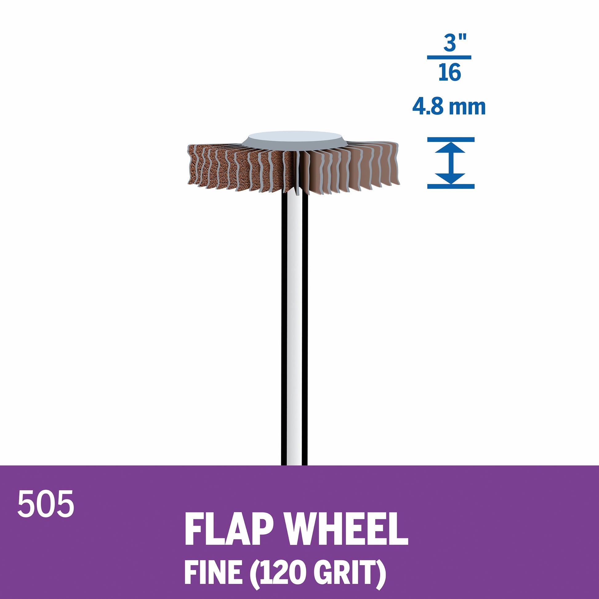 Dremel 3/16 in. 120 Grit Flap Wheel 505