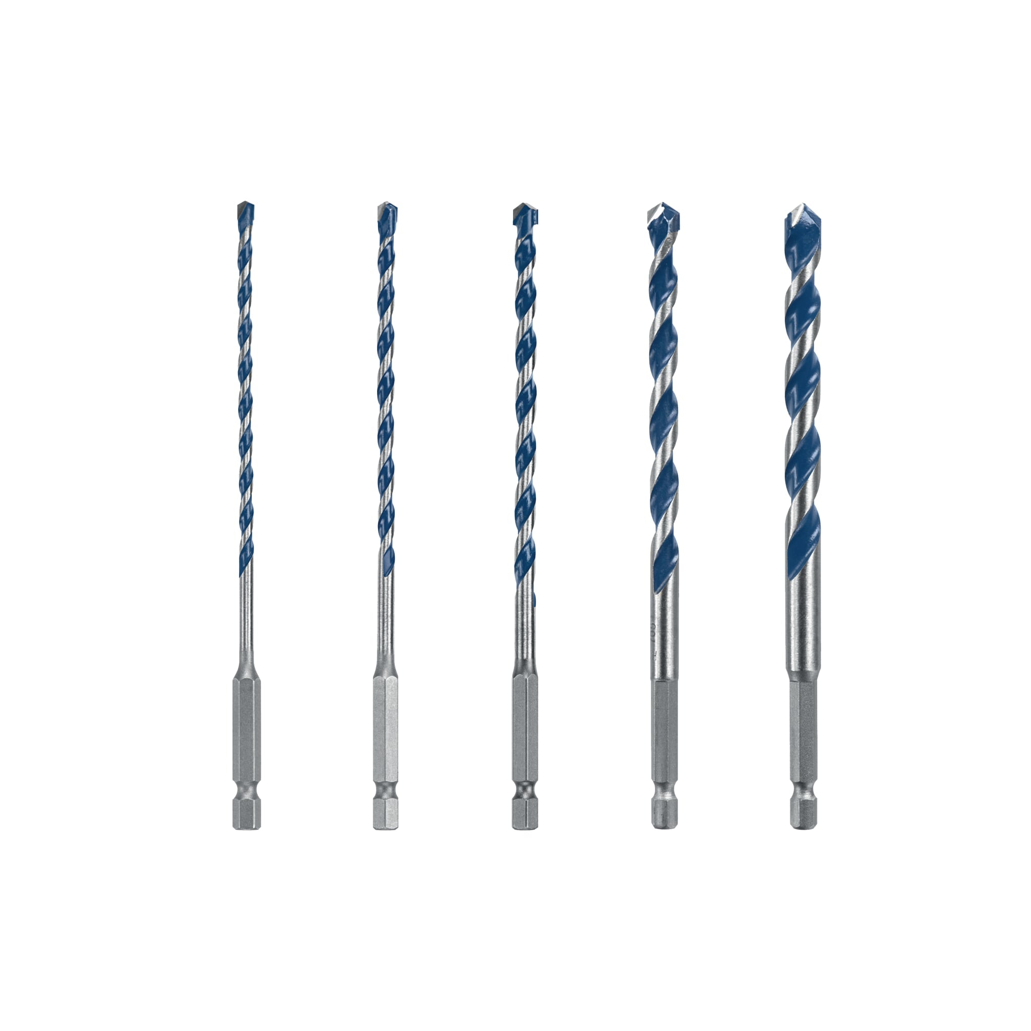 Bosch 5-piece Blue Xtreme Carbide Hammer Drill Bit Set BXH5S