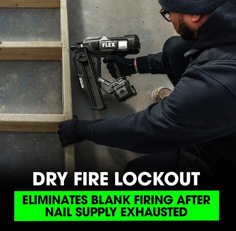 Flex Tools 21 Degree Framing Nailer (Tool Only) FX4351A-Z