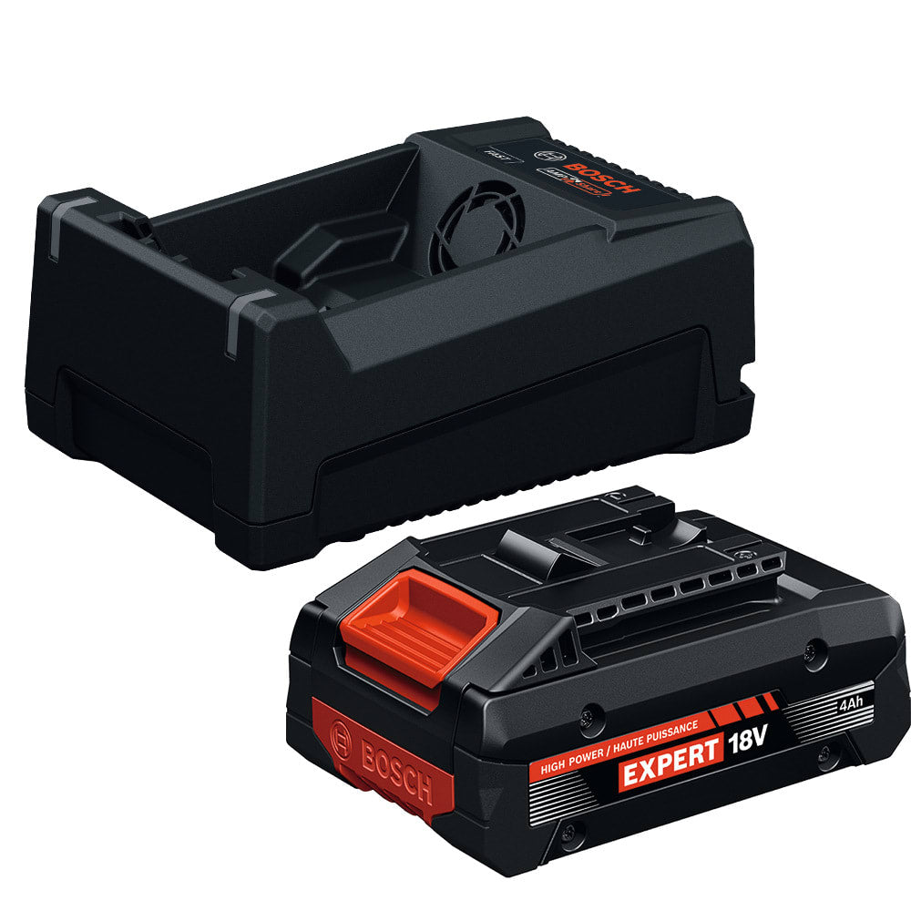 Bosch 18V Starter Kit with Expert 4 Ah and 12v/18v Multi-Voltage Charger GXS18V-25N14X