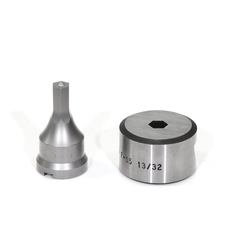 Edwards Ironworkers 3/8 in. Hex Punch & Die Set with Key-Way PDH3/8