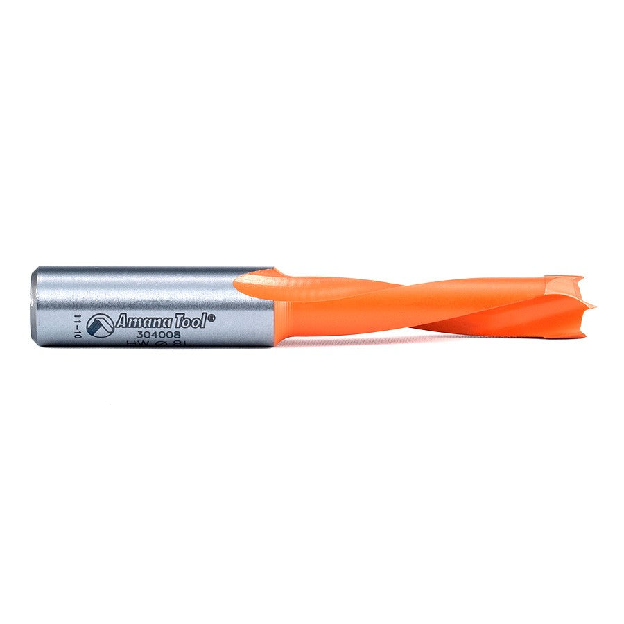 Amana Tool 8mm Brad Point L/H 70mm Long 304008