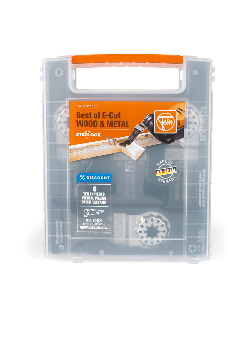 Fein Best of Starlock E-Cut Wood & Metal Saw Blade Kit, 6-Pack 35222967010