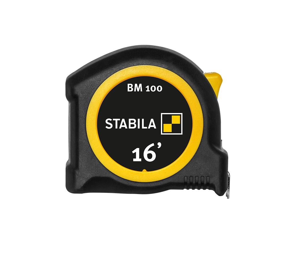 Stabila 16 ft. (5m) Pocket Tape Measure, Imperial Scale, BM 100 30716