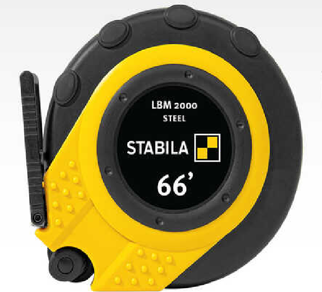Stabila 66 ft. Closed Case Tape Measure, Imperial Scale, LBM 2000 STEEL, 30950