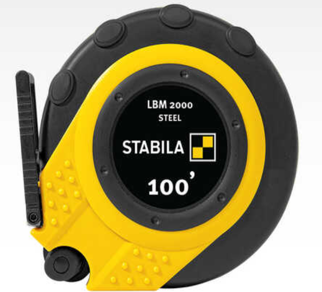 Stabila 100 ft. Closed Case Tape Measure, Imperial Scale, LBM 2000 STEEL, 30955