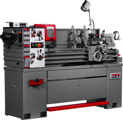 Jet EVS-1440B EVS Lathe with Newall DP700 DRO & Collet Closer 311449