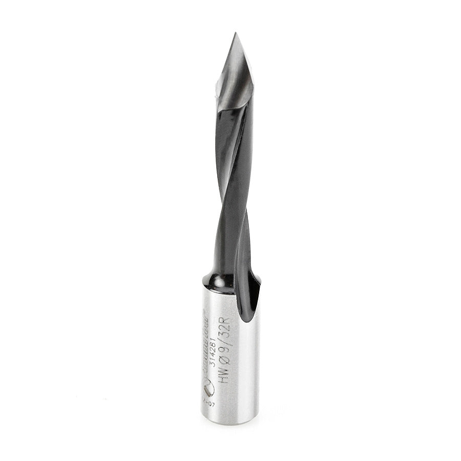 Amana Tool 9/32 Through-Hole R/H 70mm Long 314281