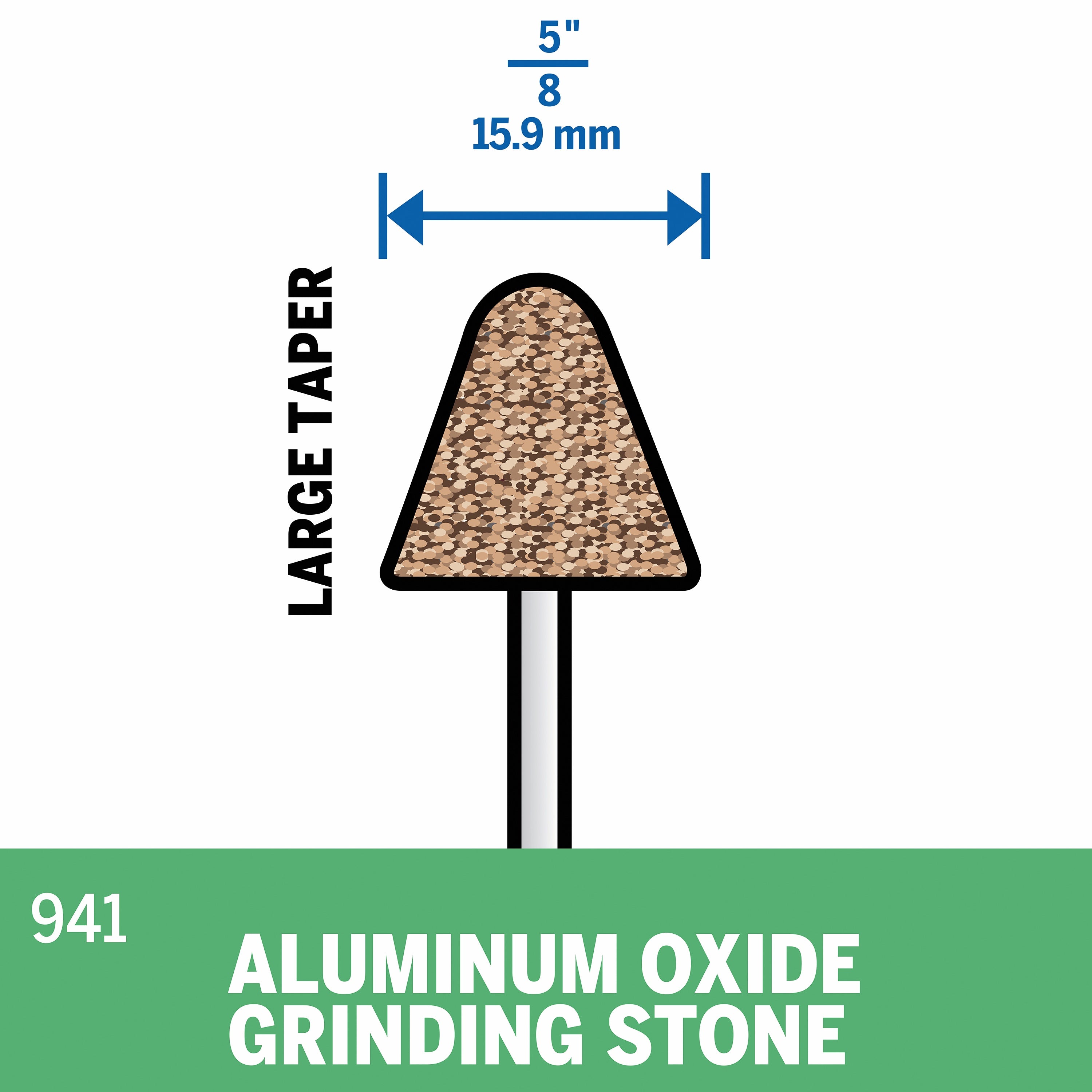 Dremel 5/8 in. Aluminum Oxide Grinding Stone 941