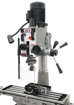 Jet JMD-40GH Geared Head Mill Drill with Newall NMS300 2Axis DRO & X-Powerfeed 351145