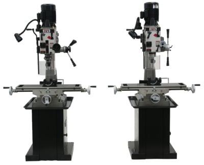 Jet JMD-40GH Geared Head Mill Drill with Newall NMS300 2Axis DRO & X-Powerfeed 351145