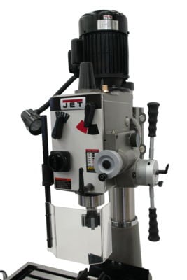 Jet JMD-40GHPF Geared Head Mill Drill with Power Downfeed & Newall NMS300 2-Axis DRO 351146