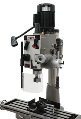 Jet JMD-40GHPF Geared Head Mill Drill with Power Downfeed & Newall NMS300 2-Axis DRO 351146
