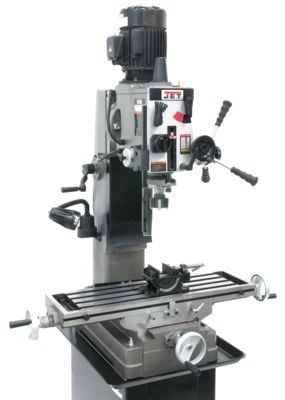 Jet JMD-45GH Geared Head Square Column Mill Drill with Newall DP700 2-Axis DRO & X-Powerfeed 351151