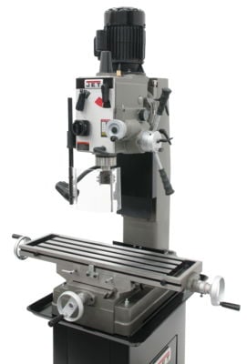 Jet JMD-45GHPF Geared Head Square Column Mill Drill with Power Downfeed with NMS800 2 Axis DRO & X-Axis Powerfeed 351153