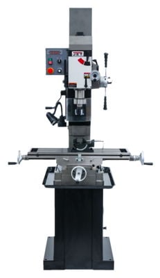 Jet JMD-45VSPF Variable Speed Square Column Geared Head Mill Drill with Newall NMS800 2 Axis DRO & X-Axis Powerfeed 351155