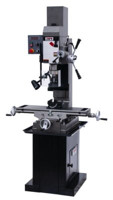 Jet JMD-45VSPF Variable Speed Square Column Geared Head Mill Drill with Newall NMS800 2 Axis DRO & X-Axis Powerfeed 351155