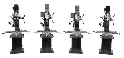 Jet JMD-45VSPF Variable Speed Square Column Geared Head Mill Drill with Newall NMS800 2 Axis DRO & X-Axis Powerfeed 351155