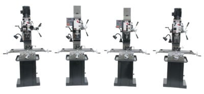 Jet JMD-45GH Geared Head Square Column Mill Drill with Newall NMS300 2-Axis DRO 351158