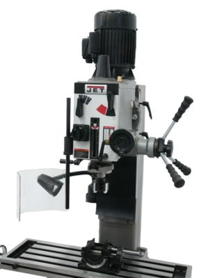 Jet JMD-45GH Geared Head Square Column Mill Drill with Newall NMS300 2-Axis DRO & X-Powerfeed 351159