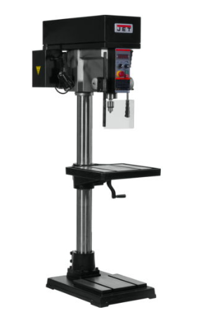 Jet JDPE-20EVS-PDF 20 in. EVS Drill Press with Power Downfeed 1-1/2HP, 115V, Single Phase 354250