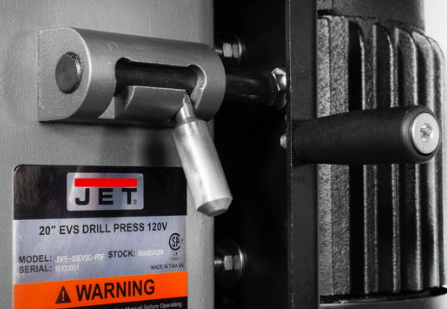 Jet JDPE-20EVSC-PDF 20 in. Clutch EVS Drill Press with Power Downfeed 1-1/2HP, 115V, Single Phase 354251