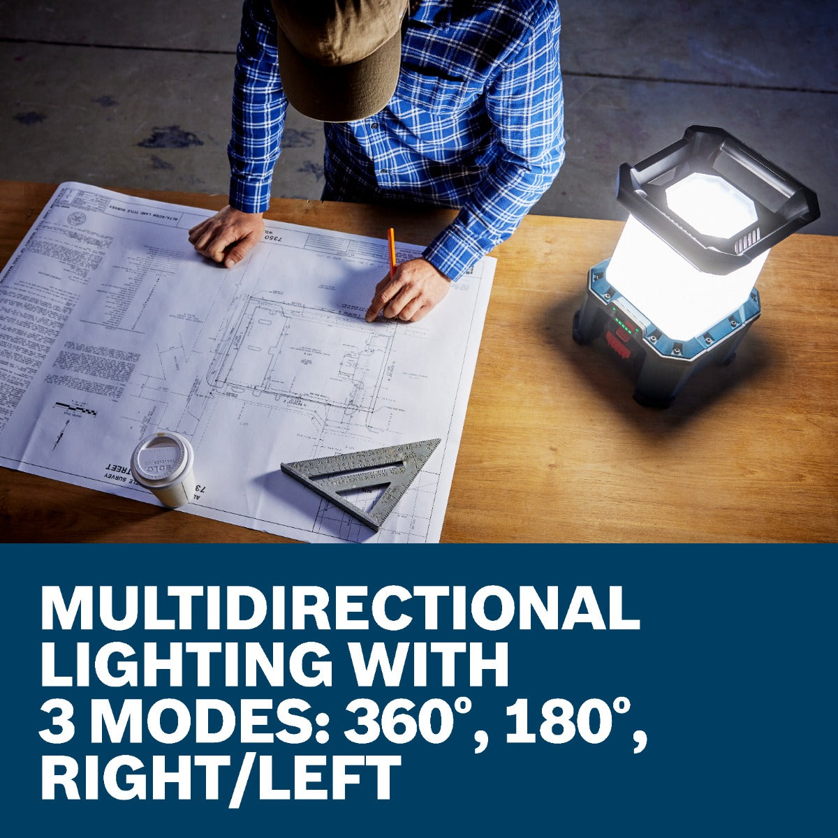 Bosch Hybrid LED Area Light GLA18VH-7500N