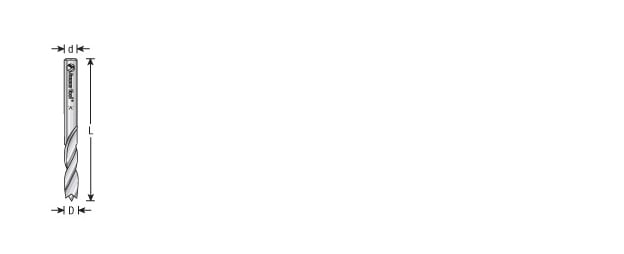 Amana Tool 2mm Solid Carbide Drill R/H 363002