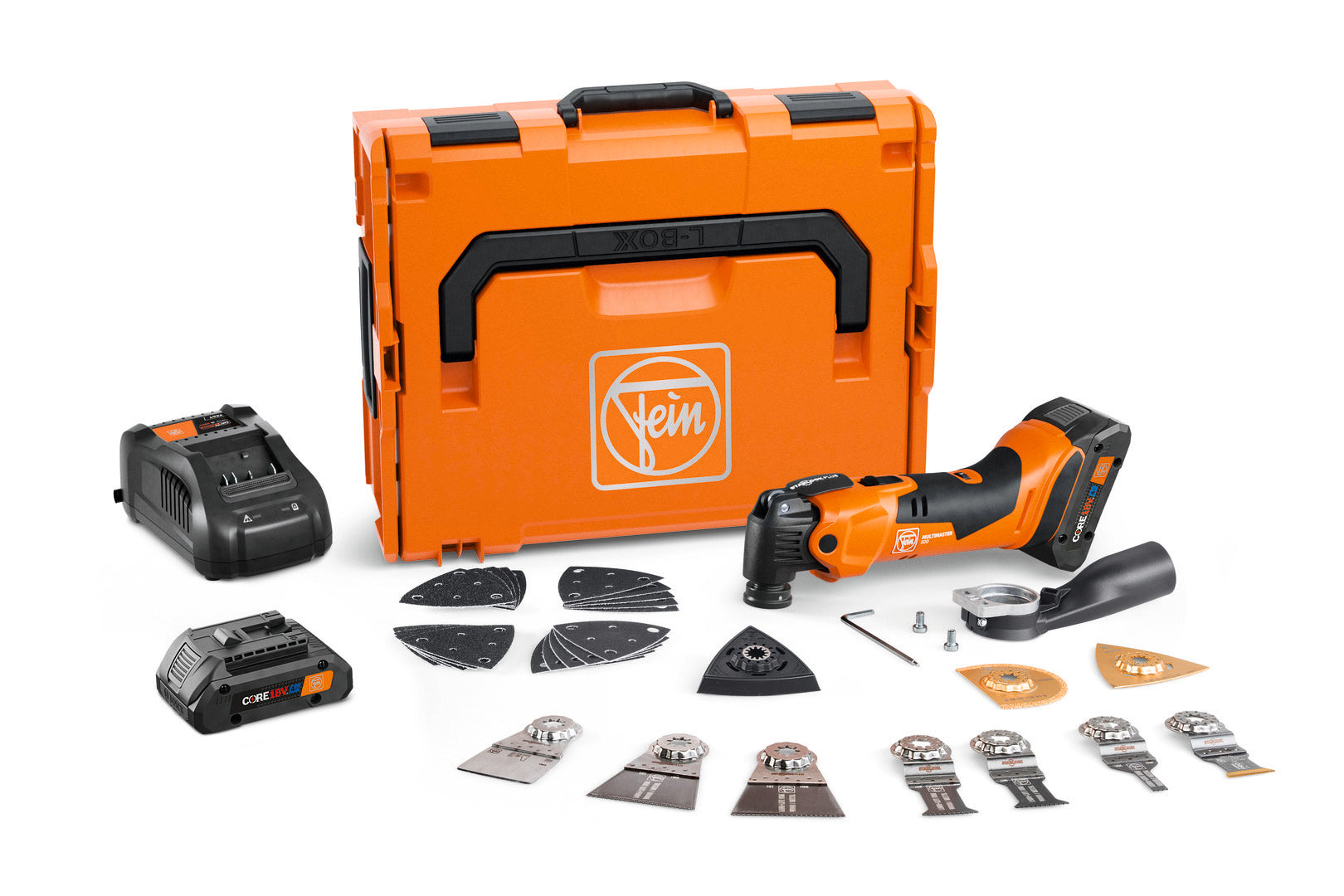 Fein MULTIMASTER Cordless Oscillating Multi-Tool Kit AMM 500 PLUS TOP 4.0 Ah AmpShare 71293861090
