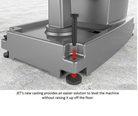 Jet JTM-1050EVS2/230 Mill With Acu-Rite 203 DRO With X, Y and Z-Axis Powerfeeds and Air Powered Drawbar 690650