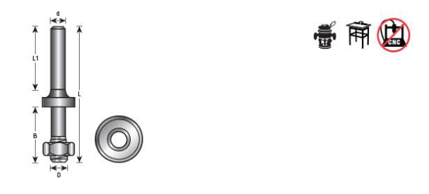 Amana Tool 1/4 in Arbor, Bearing, Nut Assembly 47601