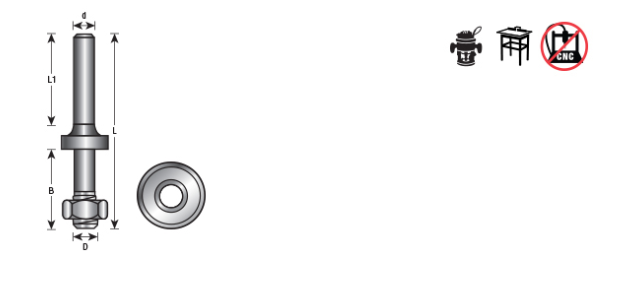 Amana Tool 1/2 in Arbor, Bearing, Nut Assembly 47605