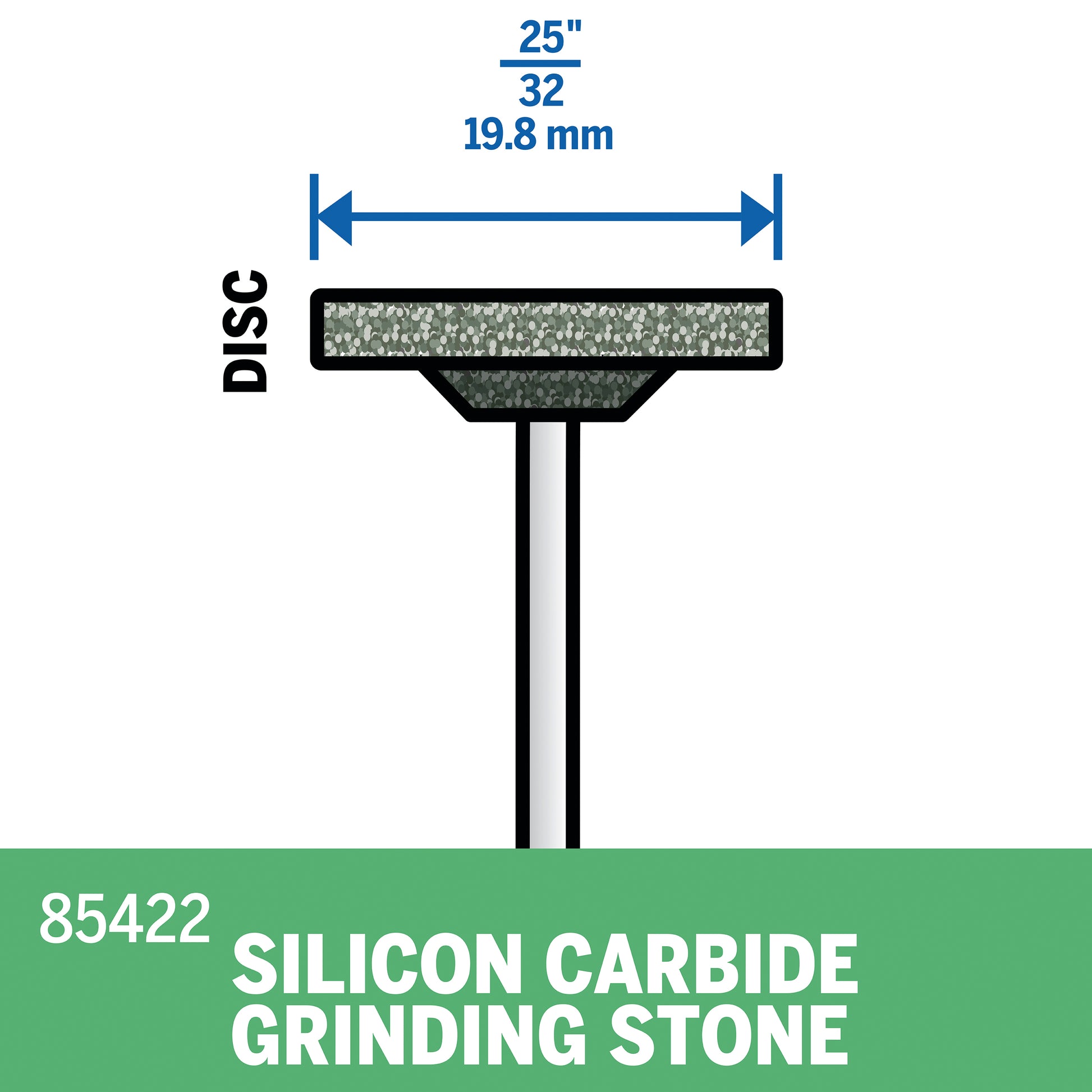 Dremel 25/32 in. Silicon Carbide Grinding Stone 85422