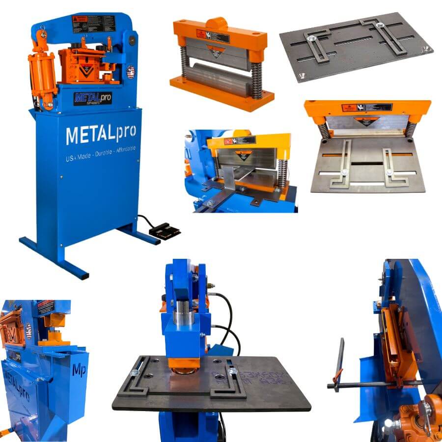MetalPro 40-Ton Ironworker w/ 6" Shear Kit, 12" Brake Kit BNDL-MP4000FS-S6-B12-P0