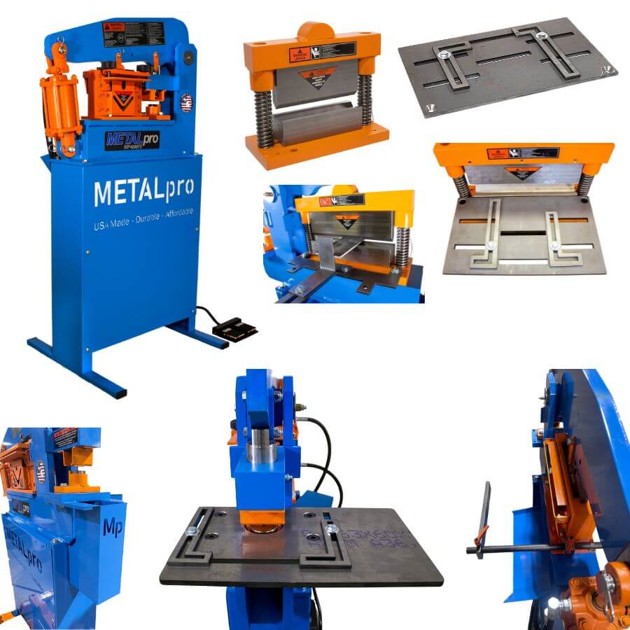 MetalPro 40-Ton Ironworker w/ 6" Shear Kit, 8" Brake Kit BNDL-MP4000FS-S6-B8-P0