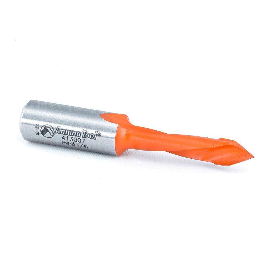 Amana Tool 1/4 in Through-Hole L/H 57mm Long 413007