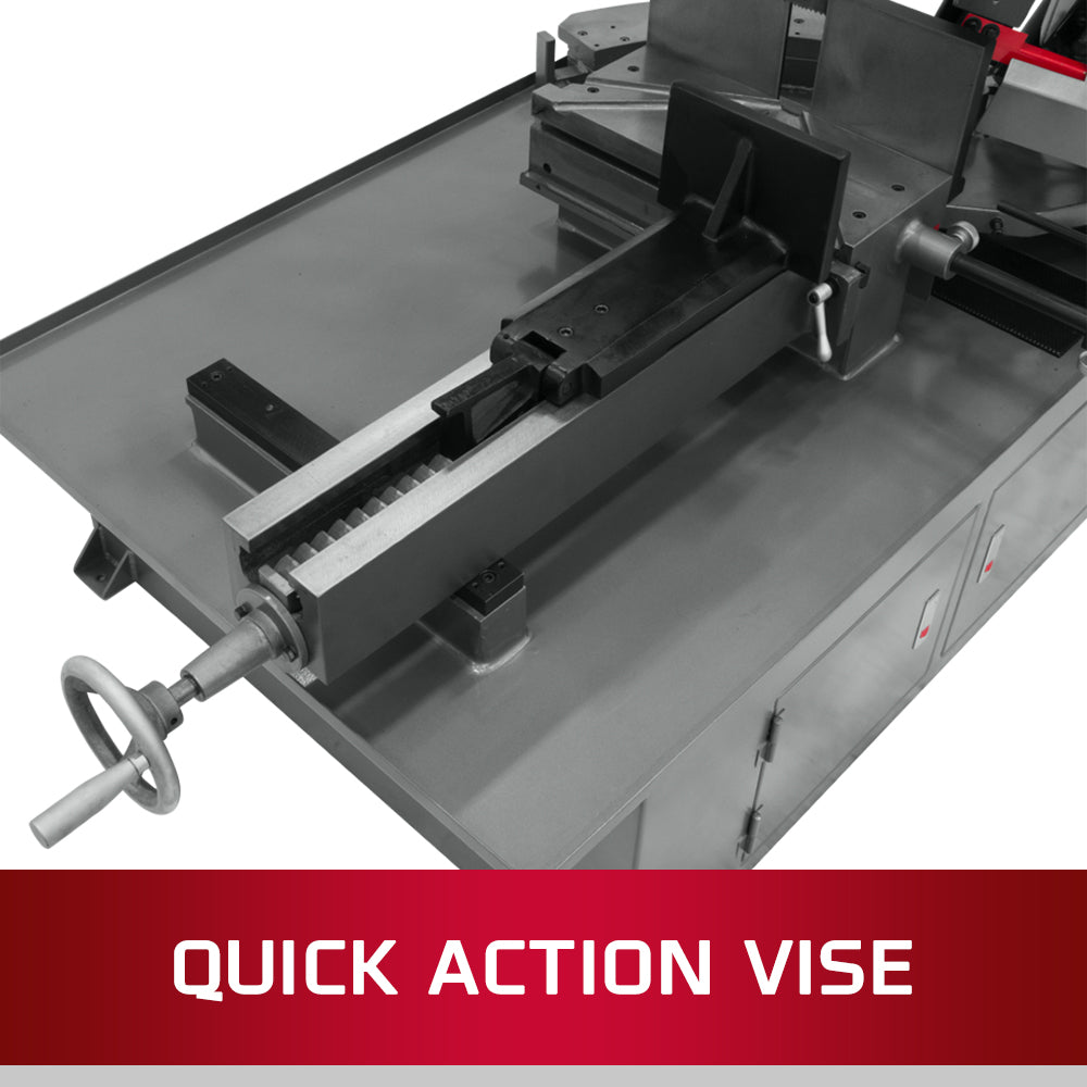 Jet MBS-1018-1, 10 in. x 18 in. Horizontal Dual Mitering Bandsaw 1HP, 230V, 1Ph 413411