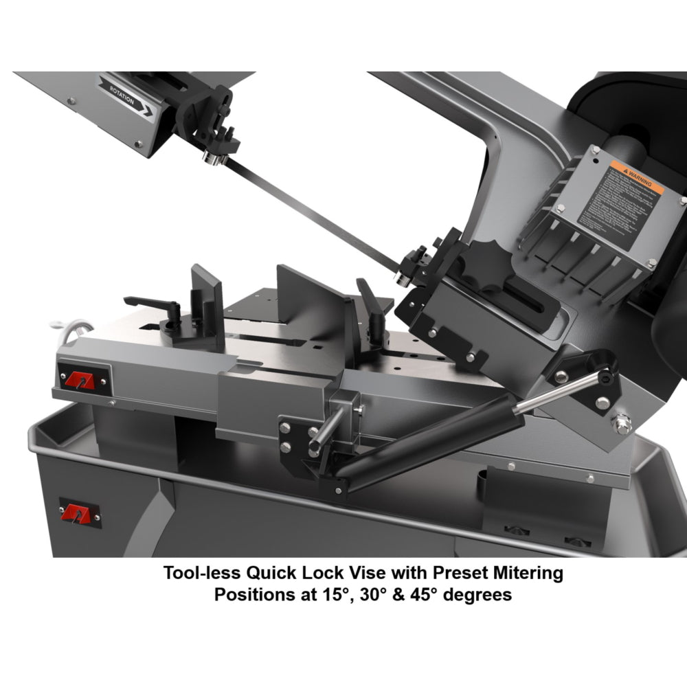 Jet 7 x 12 in. Deluxe Horizontal/Vertical Bandsaw HVBS-712D 414560