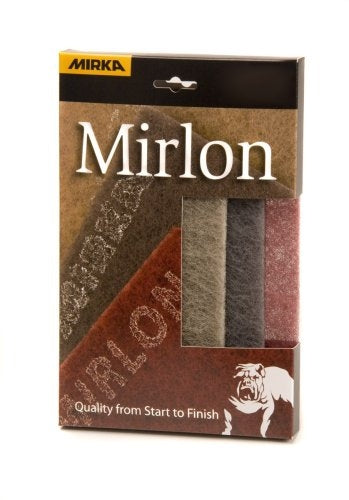 Mirka Mirlon Total 4-1/2 x 9 in. Assorted Scuff Pad (Red, Gray, Gold), Qty 3 18-118-APRP