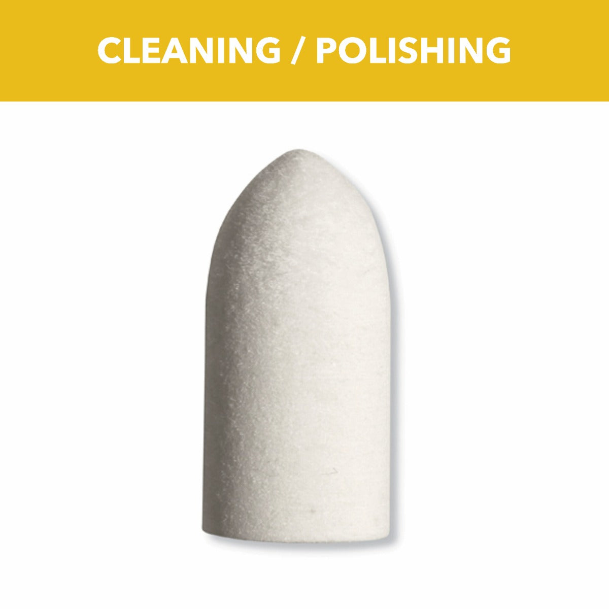 3/8 in. Felt Polishing Cone