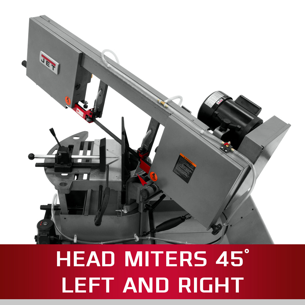 Jet HVBS-10-DMWC Dual Mitering Portable Saw With Coolant System 1 HP, 115 424465